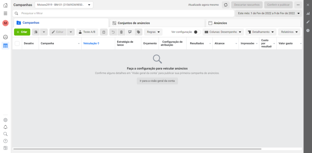 Gerenciador de anúncios do Facebook 2022