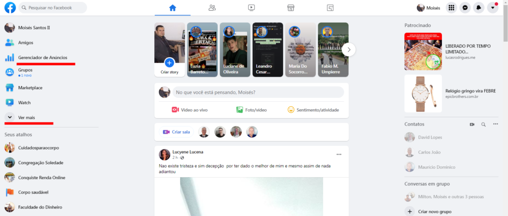 Gerenciador de anúncios do Facebook 2022